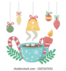 Merry christmas cup vector design