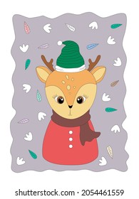 Merry Christmas with cute characters (clip art) designed in doodle style that can be applied in Christmas themes such as invitation cards, book covers, Christmas activities for kids, t shirts, pillow