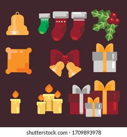 Frohe Weihnachten süße Vektorillustration-Illustrationen 