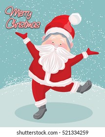 merry christmas dancing santa