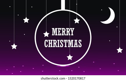 Merry christmas dark background vector