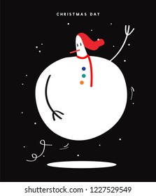 Merry Christmas day concept illustration