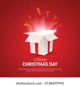 Merry Christmas Day. Christmas Day creative banner, poster, social media post, background, template, greetings card, t-shirt, backdrop, cover design etc. Christmas sale offer banner. 