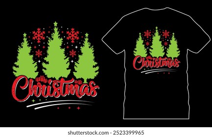 Merry christmas day, funny christmas vector tshirt design, merry christmas typography, celebration, handdrawn unique t-shirt, fully clean and high quality illustration Vector EPS