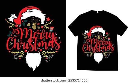 Merry Christmas Day, funny christmas vector t-shirt design, Merry Christmas typography, celebration, hand drawn unique t-shirt