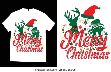 Merry christmas day, funny christmas vector tshirt design, merry christmas typography, celebration