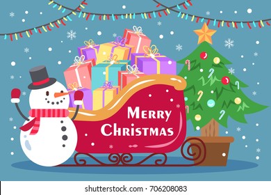 merry christmas day on the blue background