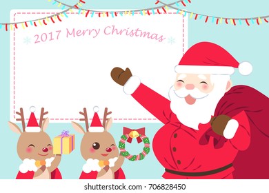 Merry Christmas day on the blue background