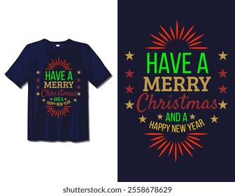 Merry Christmas Day Typography T-shirt design,  apparel, vector illustration, Christmas Day tree, retro style, typography, vintage
