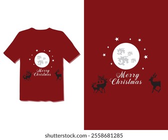 Merry Christmas Day Typography T-shirt design,  apparel, vector illustration, Christmas Day tree, retro style, typography, vintage