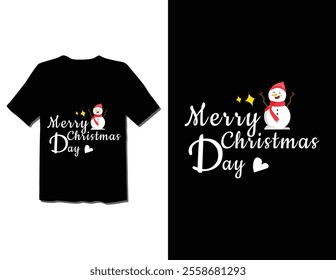 Merry Christmas Day Typography T-shirt design,  apparel, vector illustration, Christmas Day tree, retro style, typography, vintage