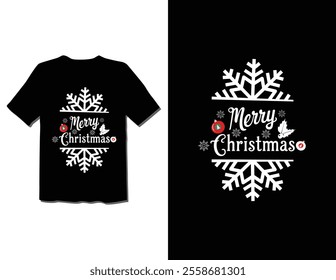 Merry Christmas Day Typography T-shirt design,  apparel, vector illustration, Christmas Day tree, retro style, typography, vintage