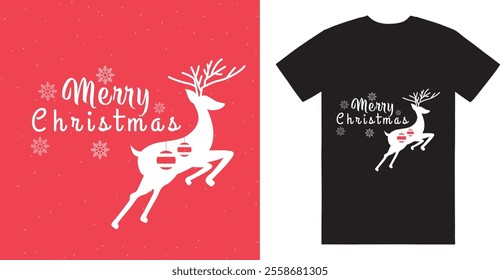 Merry Christmas Day Typography T-shirt design,  apparel, vector illustration, Christmas Day tree, retro style, typography, vintage