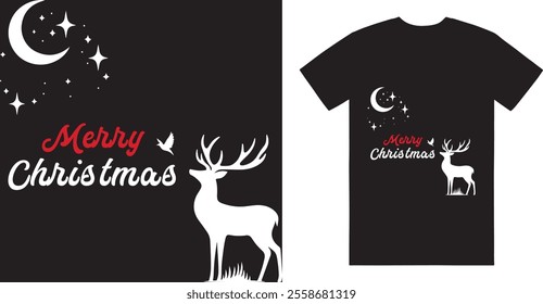 Merry Christmas Day Typography T-shirt design,  apparel, vector illustration, Christmas Day tree, retro style, typography, vintage