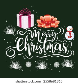 Merry Christmas Day Typography T-shirt design,  apparel, vector illustration, Christmas Day tree, retro style, typography, vintage