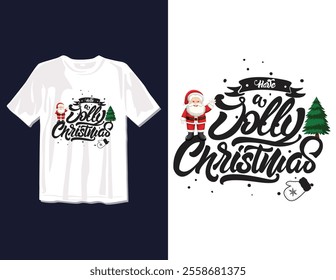 Merry Christmas Day Typography T-shirt design,  apparel, vector illustration, Christmas Day tree, retro style, typography, vintage