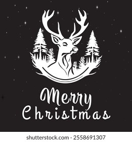 Merry Christmas Day Typography T-shirt design,  apparel, vector illustration, Christmas Day