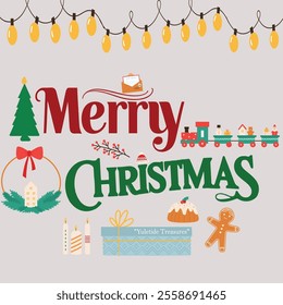 Merry Christmas Day Typography T-shirt design,  apparel, vector illustration, Christmas Day