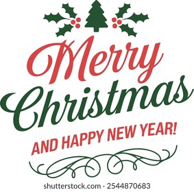 merry christmas day vector design