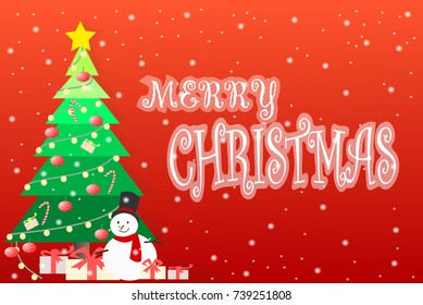 The Merry Christmas Day's design of vector.
