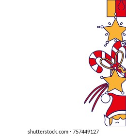 merry christmas decoration background design
