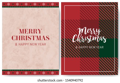 Feliz Navidad, elementos decorativos de invierno. Ilustración para tarjeta de felicitación, pancarta, afiche. Patrón navideño, envoltura, Papel pintado, textil. Fondo vectorial.