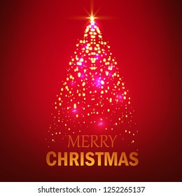 Merry Christmas Design Background.