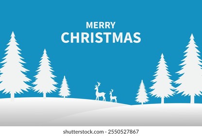 Merry Christmas design background invitation theme concept. Holiday greeting banner and card template.