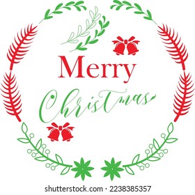 Merry Christmas design Editable Vector File