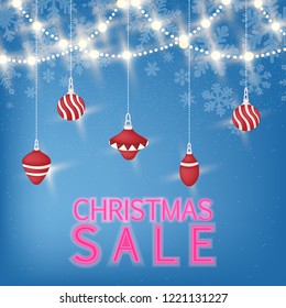 Merry Christmas Design with Light glitter and Background. Creative design for your Christmas background. vector illustration