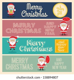 merry christmas  design over colorful  background vector illustration