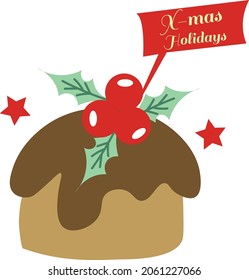 Merry Christmas design for print or use as poster, card, flyer or T Shirt
