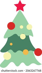 Merry Christmas design for print or use as poster, card, flyer or T Shirt