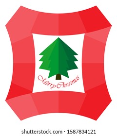 Merry Christmas Design in Red and White Color Theme