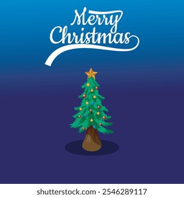 merry christmas design simple cartoon flat