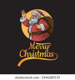 merry christmas design simple cartoon flat