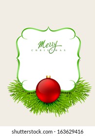 merry christmas design with space for your text