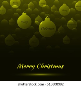 Merry Christmas Design Template. Vector Illustration Background.