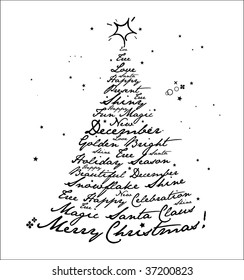 Merry Christmas Design. Vector.