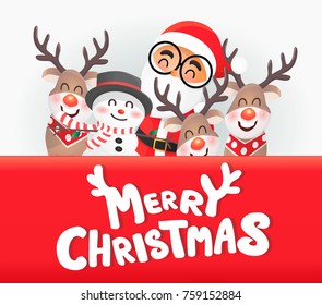 Merry Christmas design of vector. 