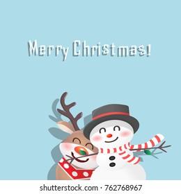 Merry Christmas design of vector. 