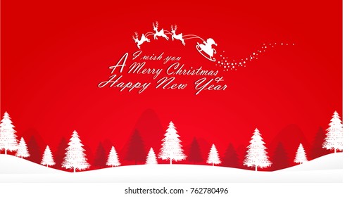 Merry Christmas design of vector. 