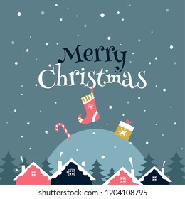Merry christmas design. Vector illustration
