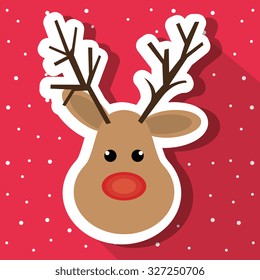 merry christmas design, vector illustration eps10 graphic 