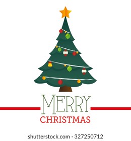merry christmas design, vector illustration eps10 graphic 