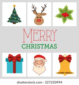 merry christmas design, vector illustration eps10 graphic 