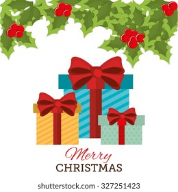 merry christmas design, vector illustration eps10 graphic 