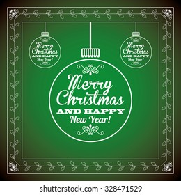 merry christmas design, vector illustration eps10 graphic 