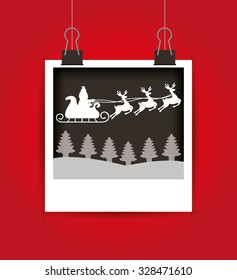 merry christmas design, vector illustration eps10 graphic 