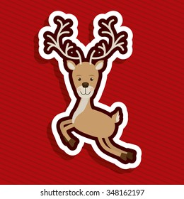merry christmas design, vector illustration eps10 graphic 